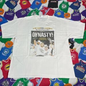 Y2K 2007 NBA San Antonio Spurs Tim Duncan Tony Parker Men XXL T-Shirt Basketball